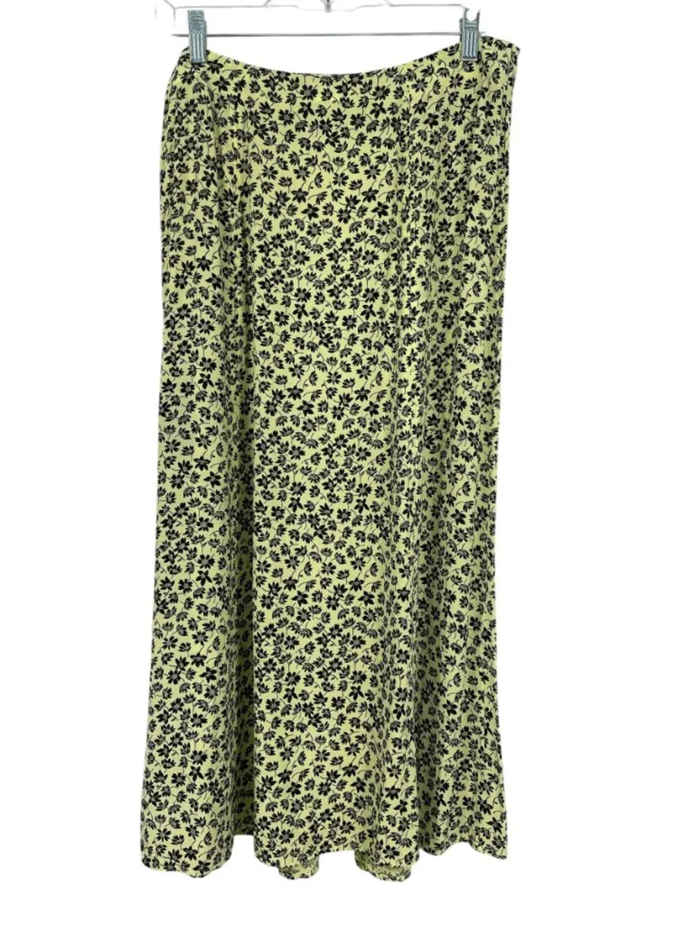 Whistles Cupro ECOVERO Floral Midi Skirt Front Slit A-Line US 8 - Picture 3 of 10